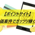 【ポイントサイト】高単価案件でガッツリ稼ぐ方法